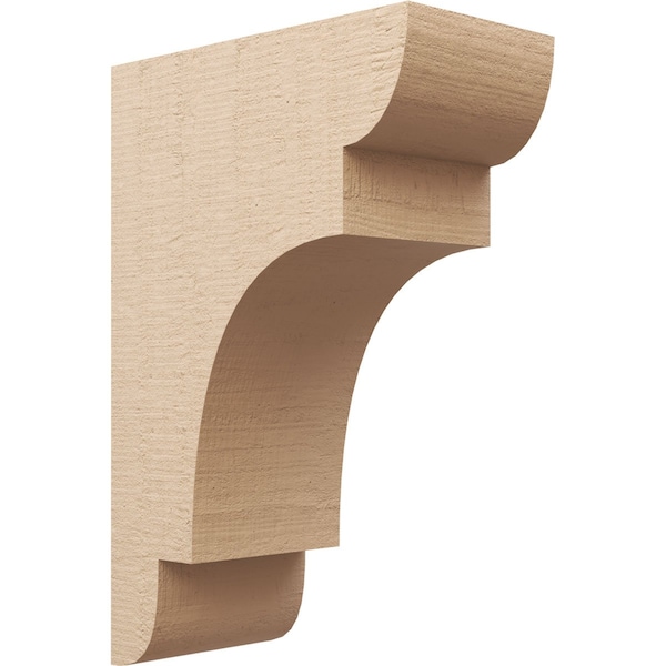 Ekena Millwork 12"W x 24"D x 36"H Classic New Brighton Rough Cedar Woodgrain TimberThane Corbel, Primed Tan CORUR12X24X36NEBRCPR - main